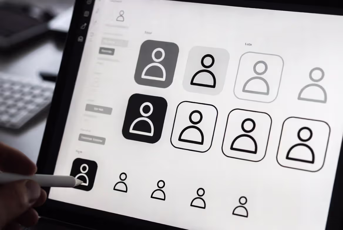 Icon style affects clarity and visual weight