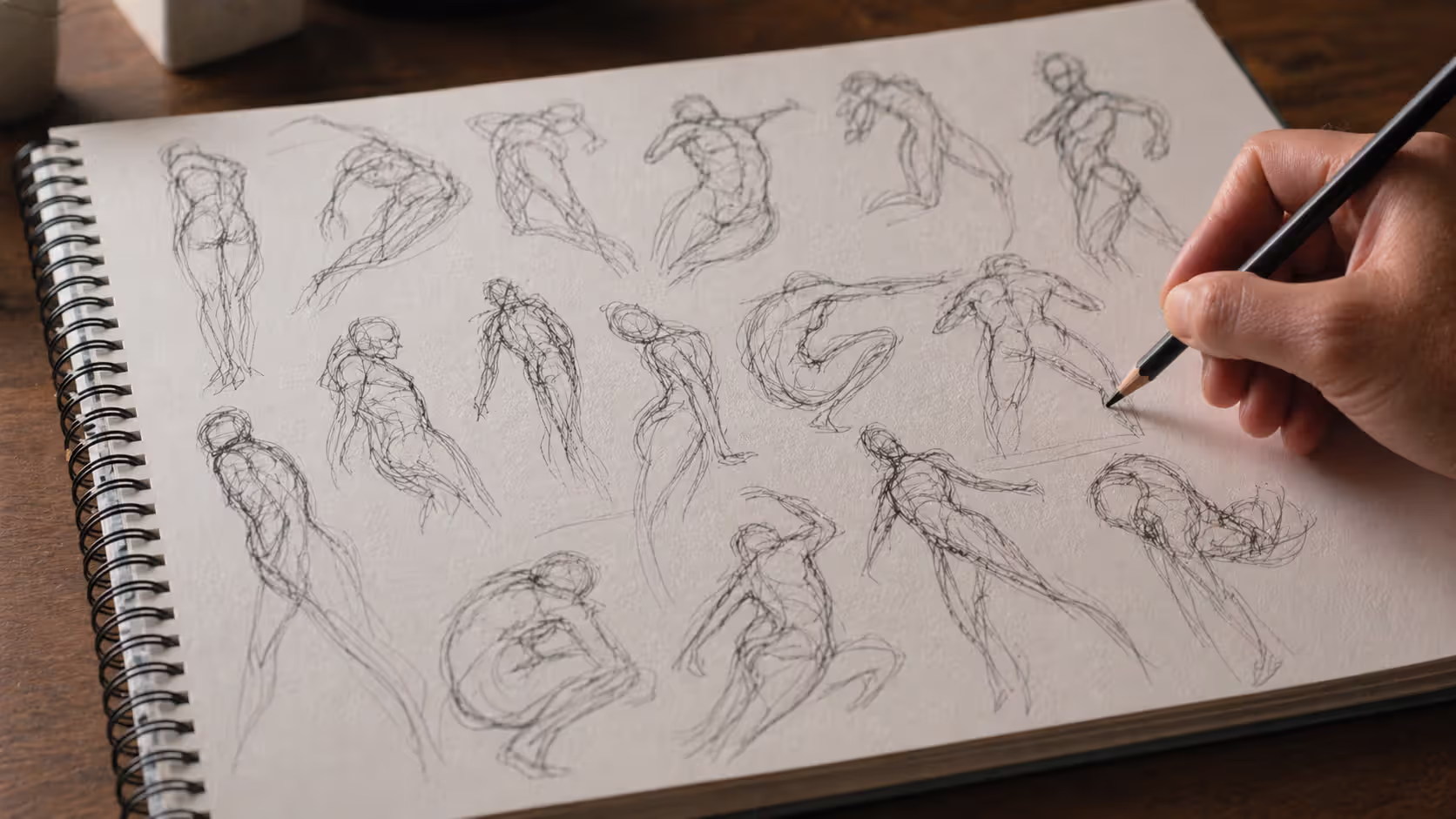 Gesture captures energy before detail