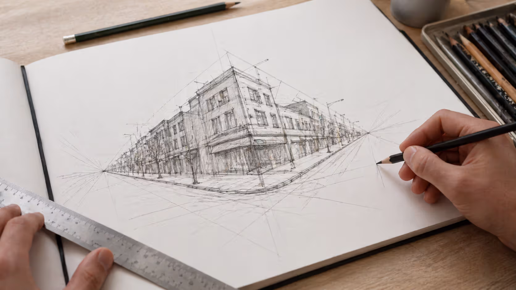 Corners create volume