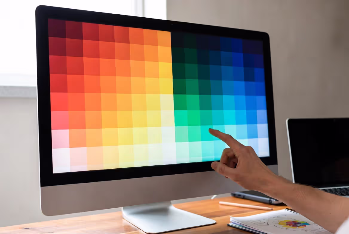 warm and cool analogous color palettes comparison