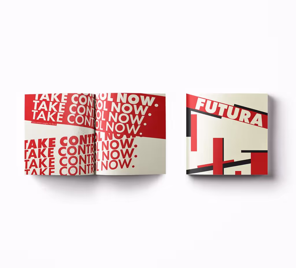 Typography built from geometry
