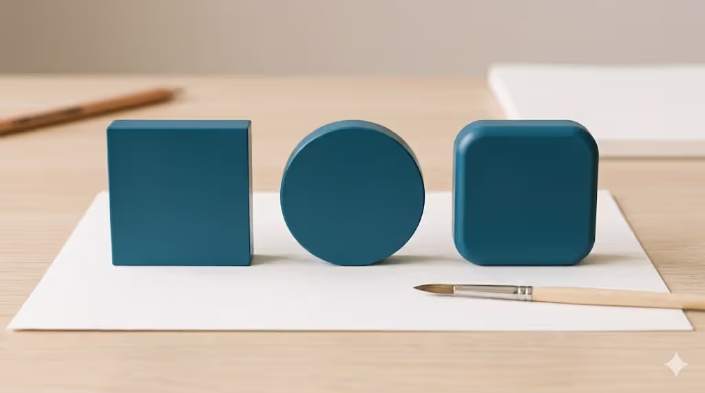 square circle and rounded square shape comparison
