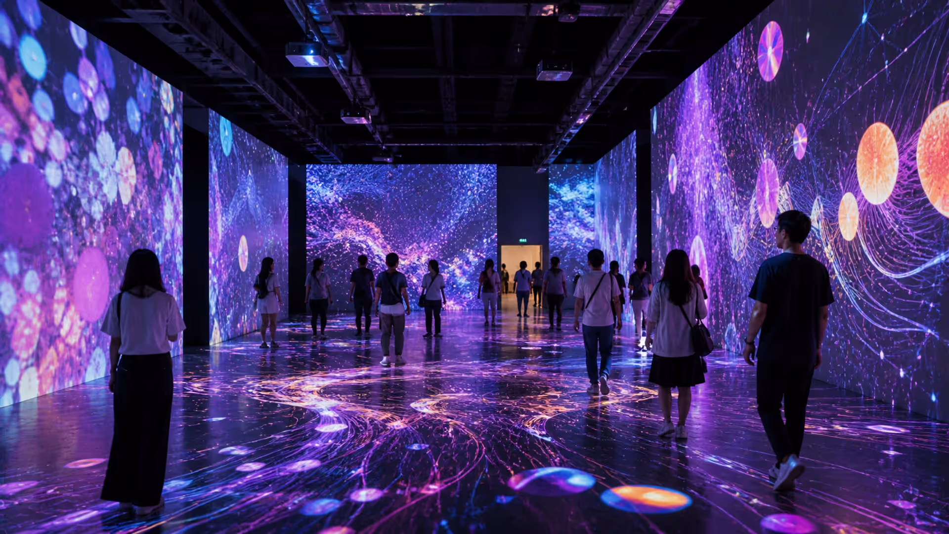 Immersive media art experience