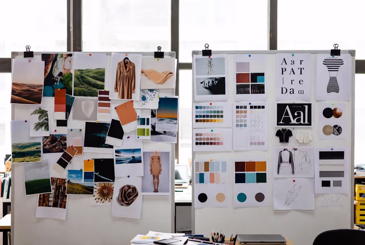 mood board versus structured concept board comparison