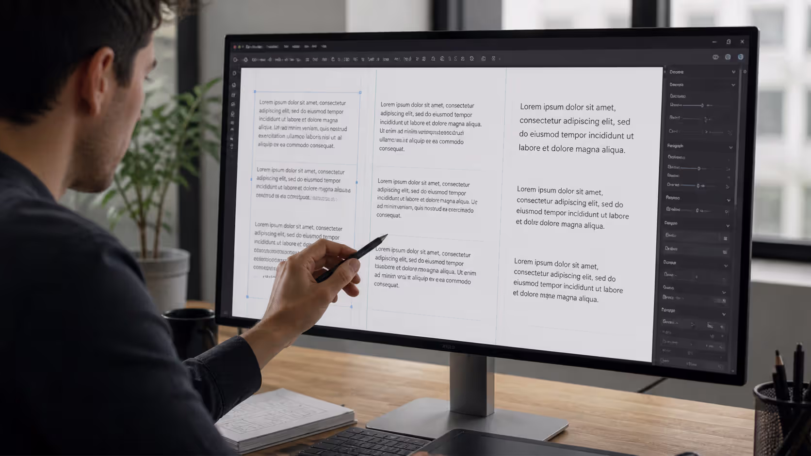 Testing text density and flow