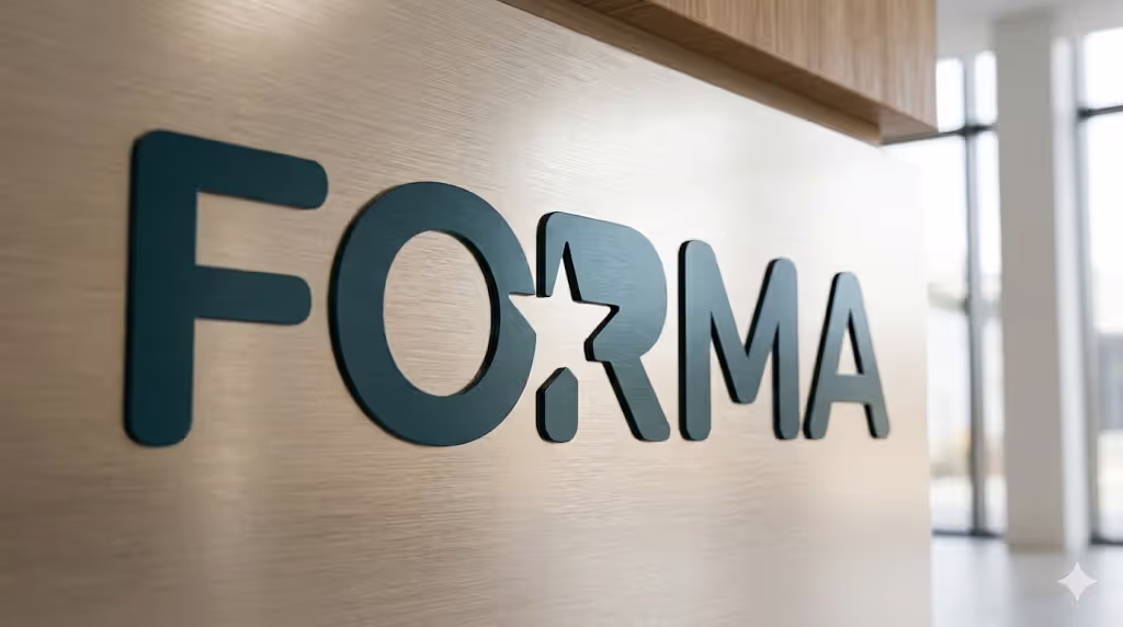 logo with hidden symbol created using negative space