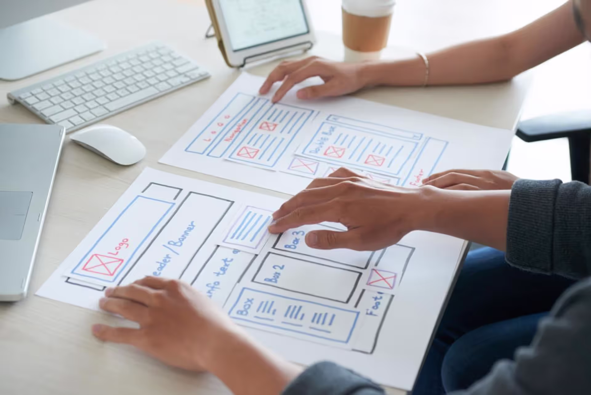 Designing with placeholder content