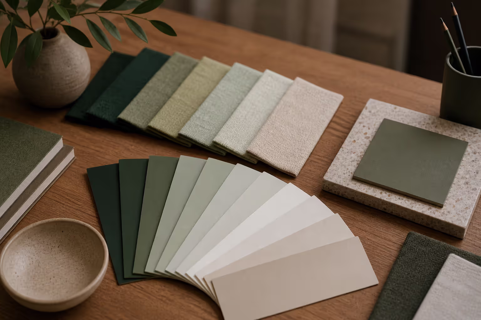 analogous color palette with harmonious tones
