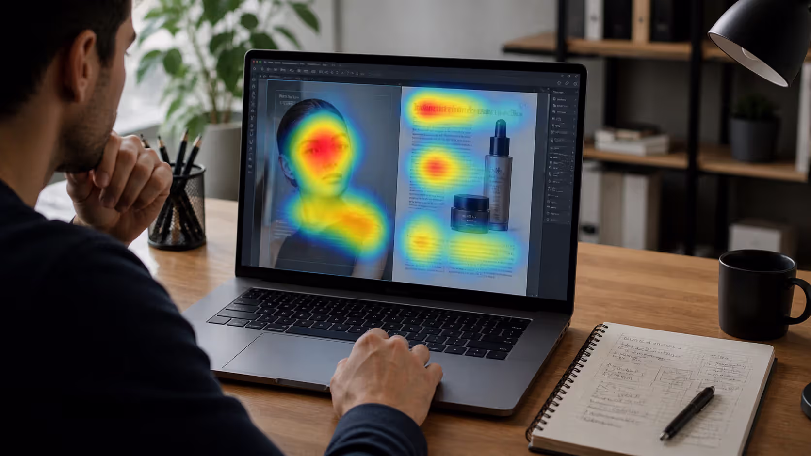 How readers visually scan an ad