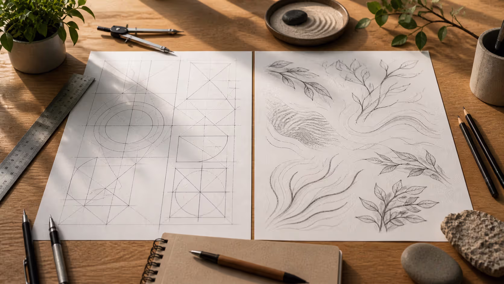 Organic curves vs geometric precision