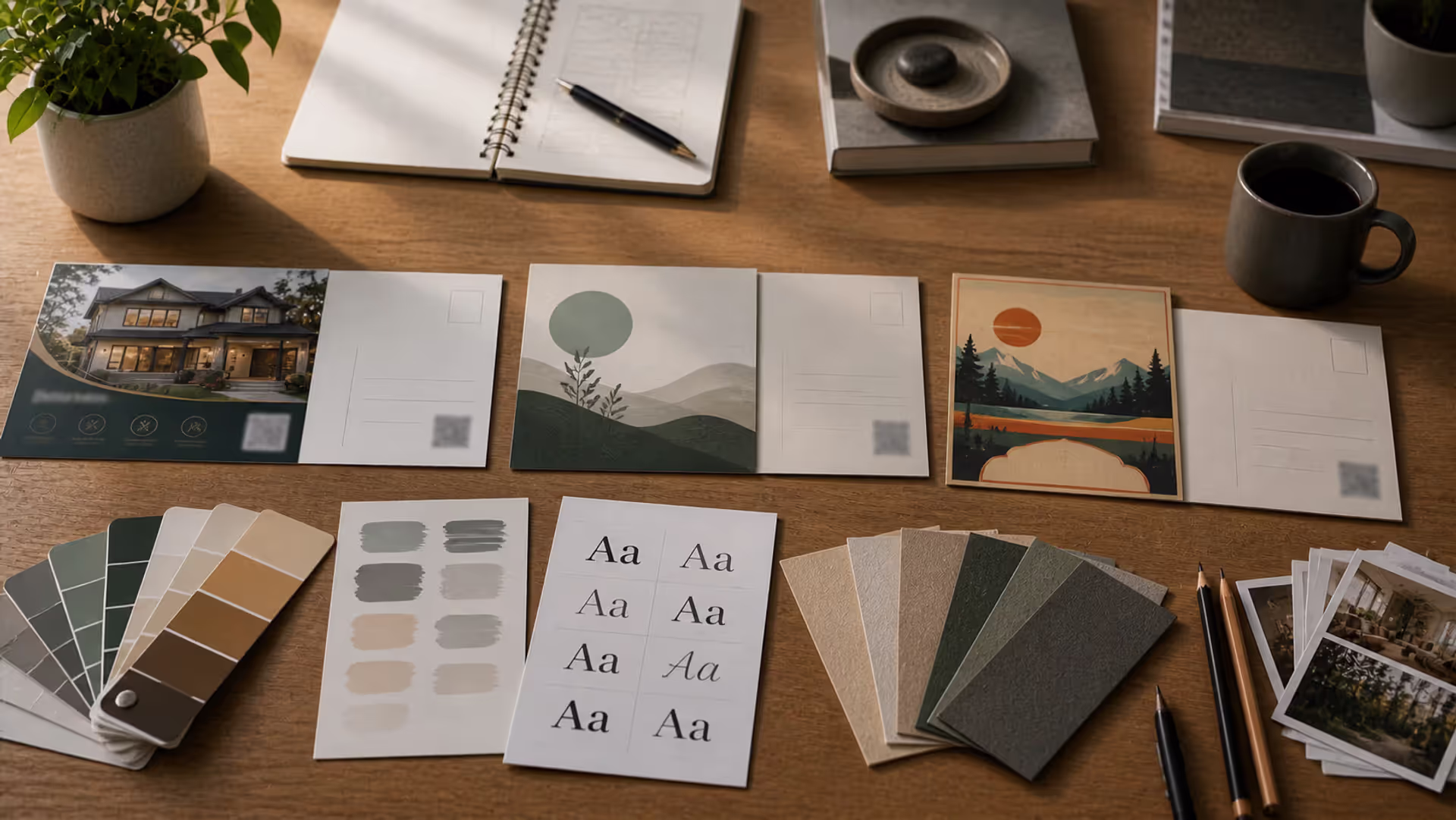 Postcard design built for quick attention