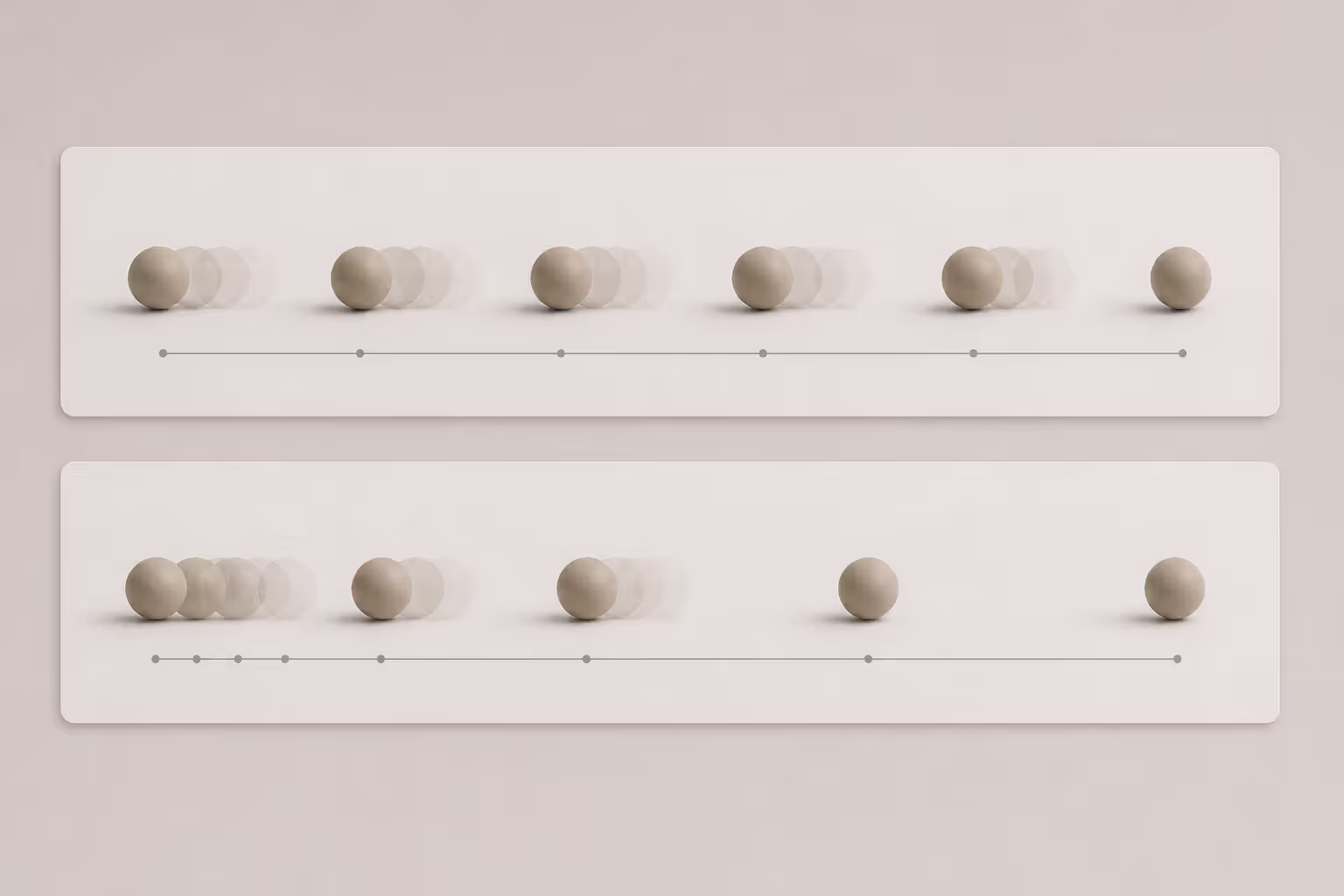 animation frames showing timing and spacing differences