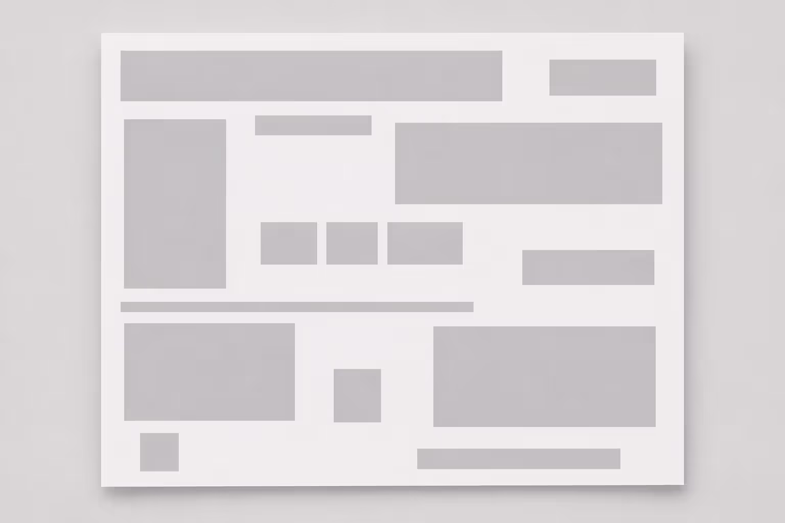 poorly proportioned layout with inconsistent spacing and sizing